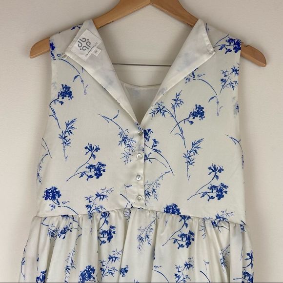 NWOT Lucky Brand Pomegranate Crepe Tiered Midi Dress - Picture 9 of 13